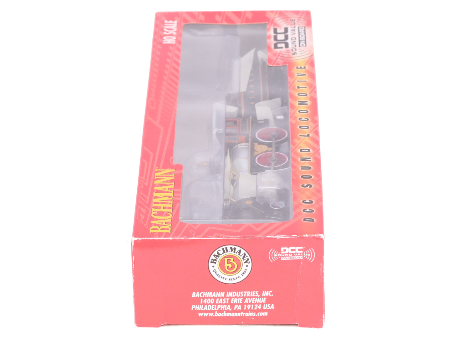 Bachmann 52704 HO Santa Fe 4-4-0 Steam Loco & Tender #91 with Sound & DCC LN/Box