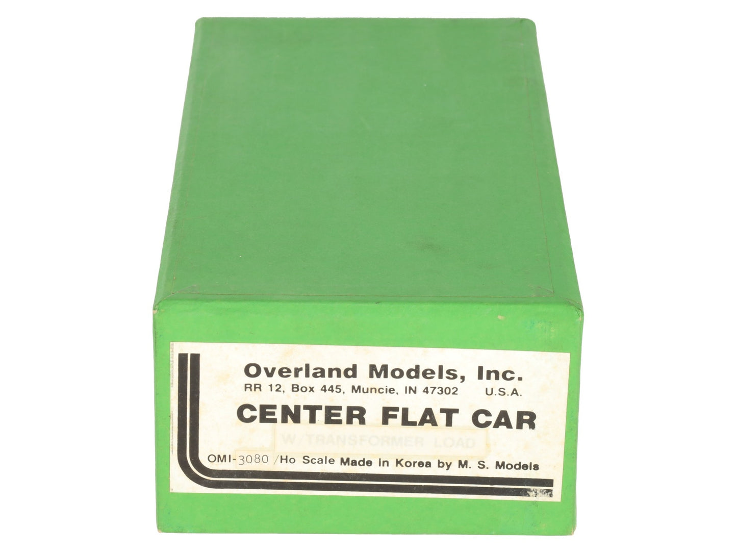 Overland OMI-3080 HO Scale BRASS Center Flat Car -Unpainted EX/Box