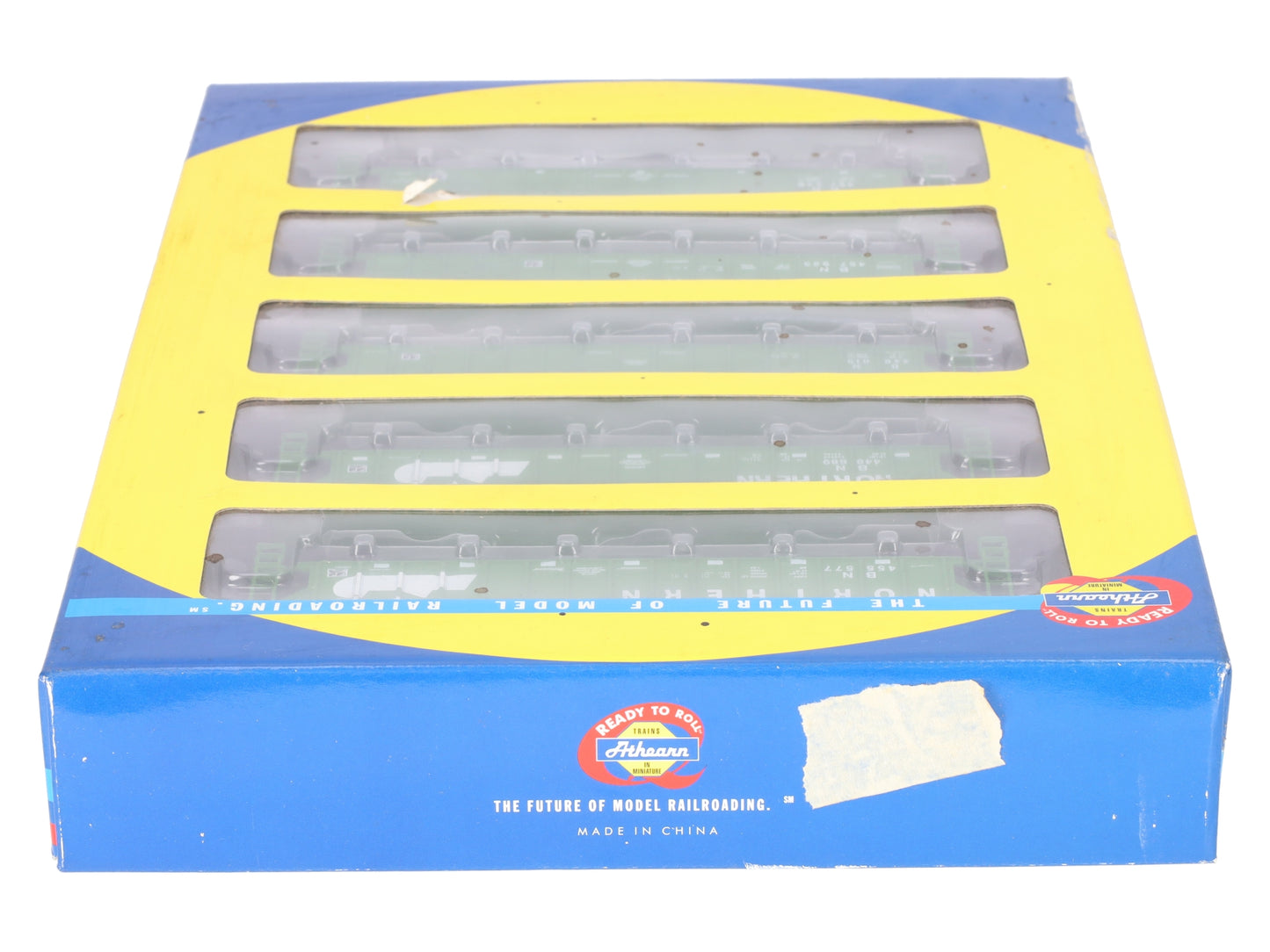 Athearn 72390 HO Scale Burlington Northern 54' PS Covered Hopper Set (Set of 5) LN/Box