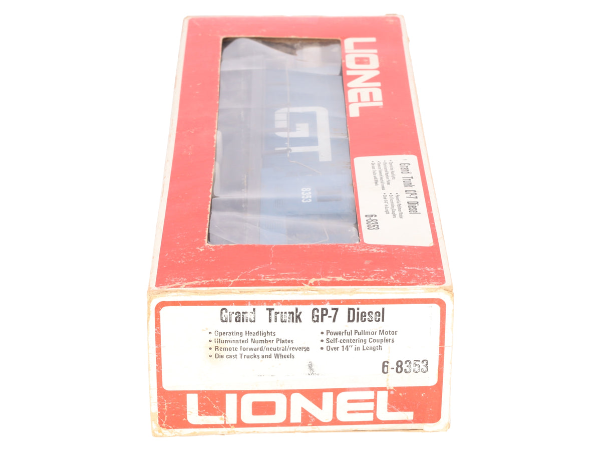 Lionel 6-8353 O Gauge Grand Trunk GP7 Diesel Locomotive EX/Box