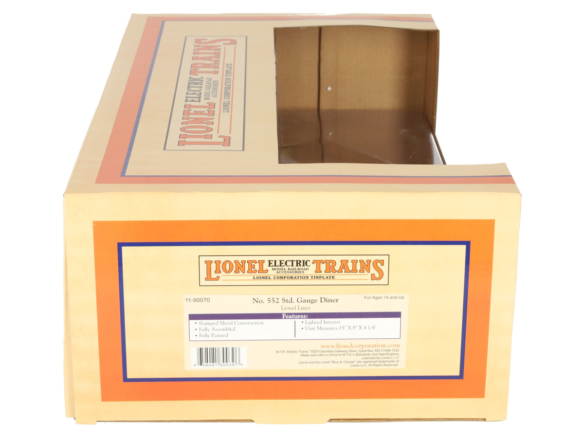 MTH 11-90070 Std Gauge Modern MTH Lines No. 552 Std. Gauge Diner EX/Box