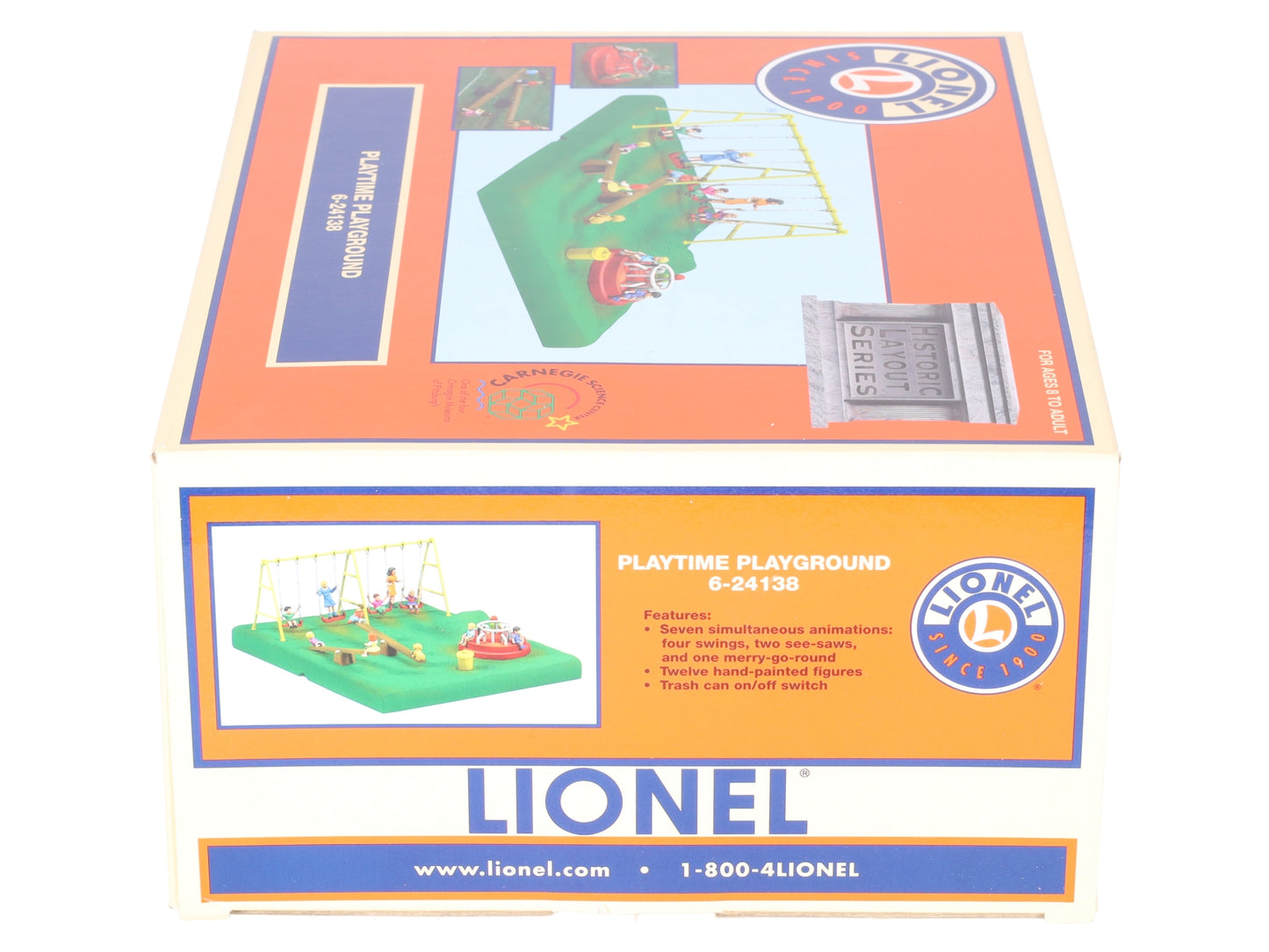 Lionel 6-24138 O Gauge Operating Playtime Playground EX/Box