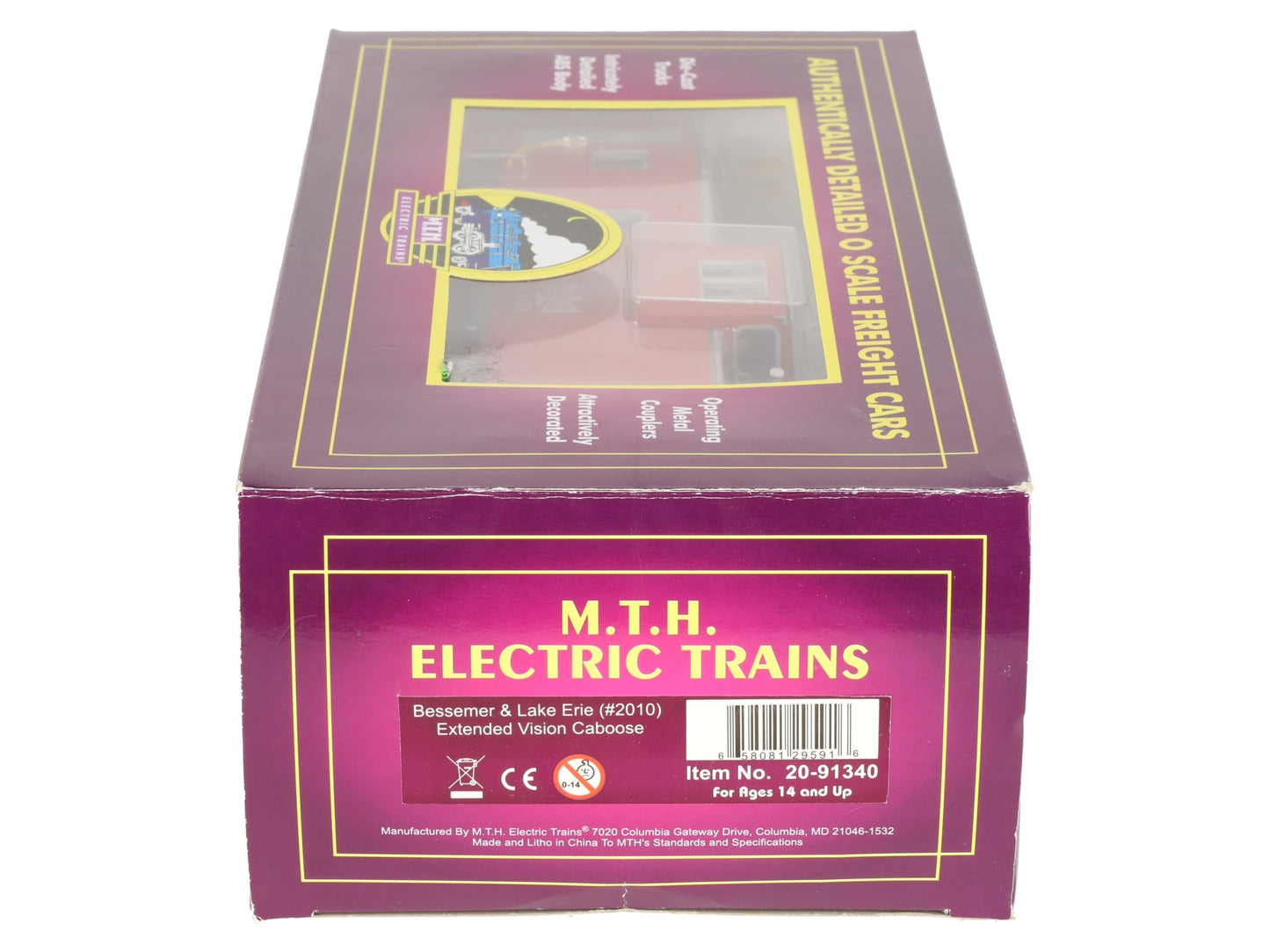 MTH 20-91340 O Gauge B&LE Extended Vision Caboose