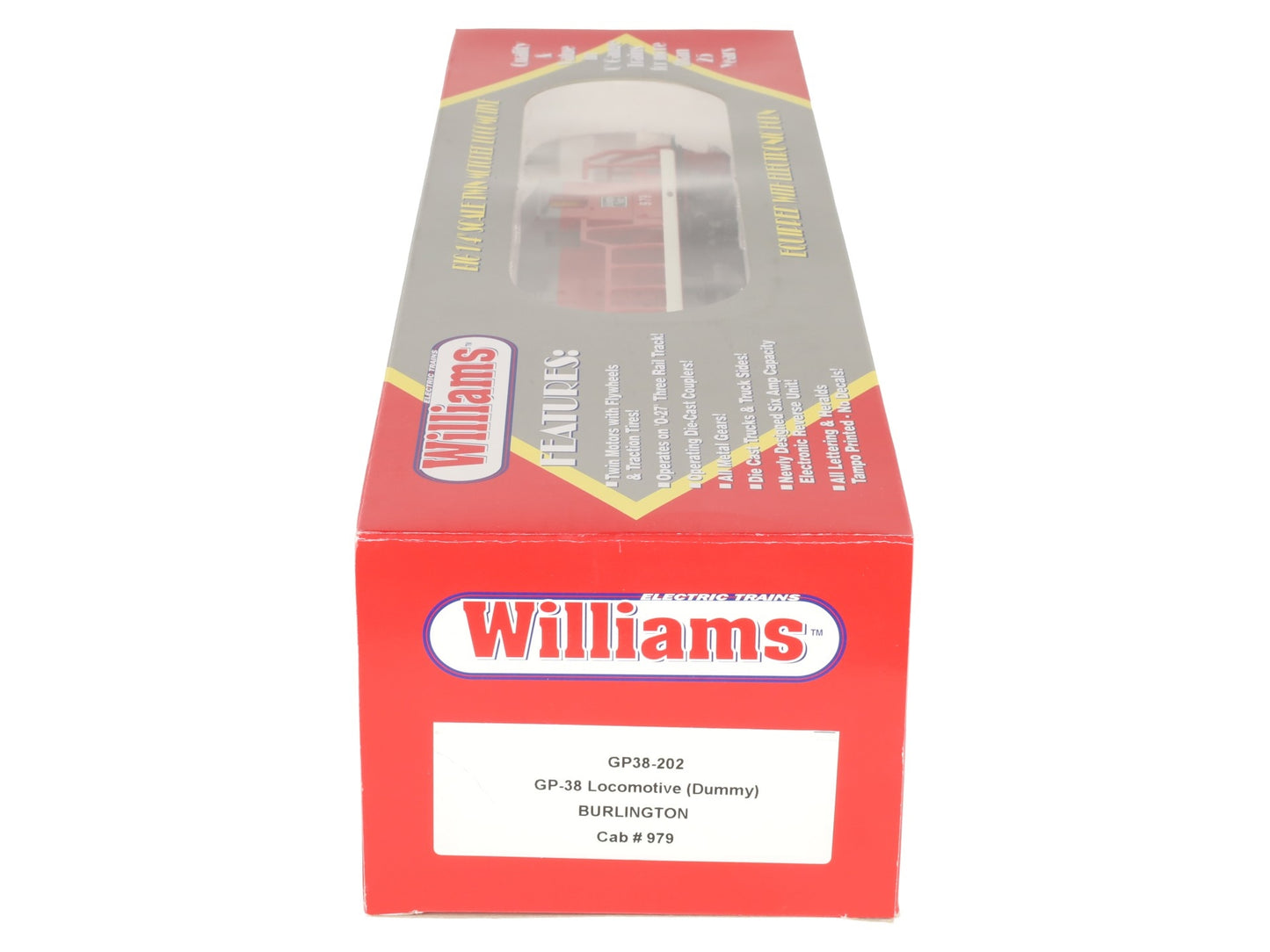 Williams GP38-202D O GP-38 Burlington Dummy Locomotive #980 EX/Box