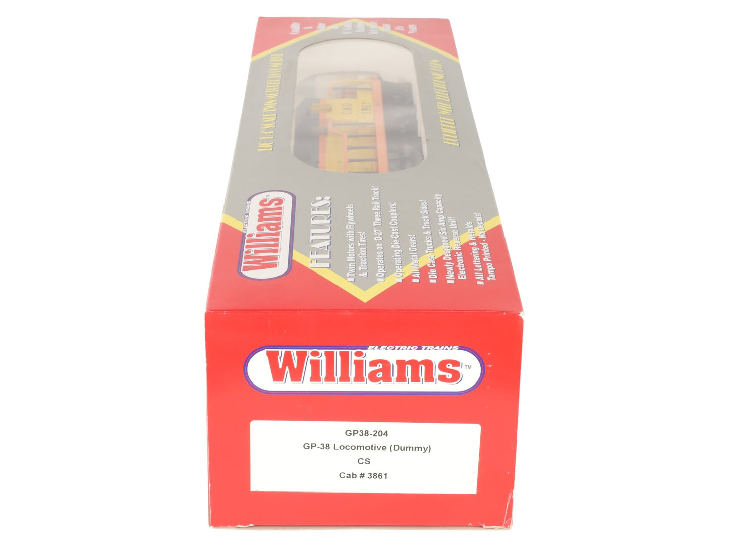 Williams GP38-204 CS Non-Powered GP-38 Diesel Locomotive #3861 EX/Box