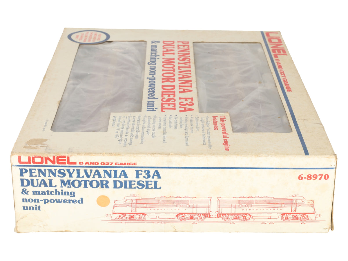Lionel 6-8970 O Gauge Pennsylvania F3 Tuscan AA Diesel Locomotive Set- 8970/8971 LN/Box
