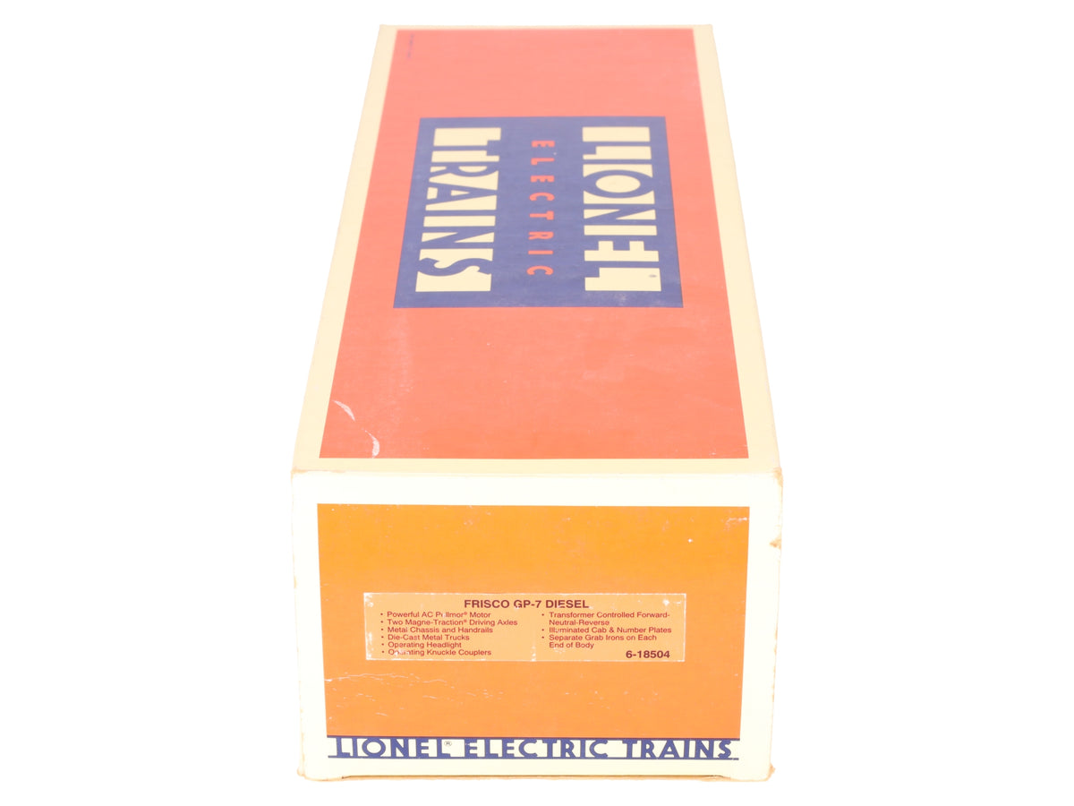 Lionel 6-18504 O Gauge Frisco GP-7 Diesel Locomotive #504 EX/Box