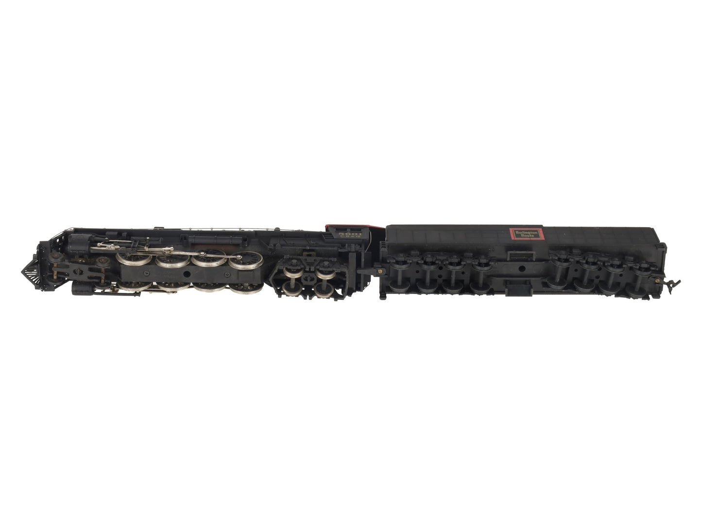 Bachmann 664 HO Burlington Northern 4-8-4 Locomotive w/Realistic Smoke #5601 VG