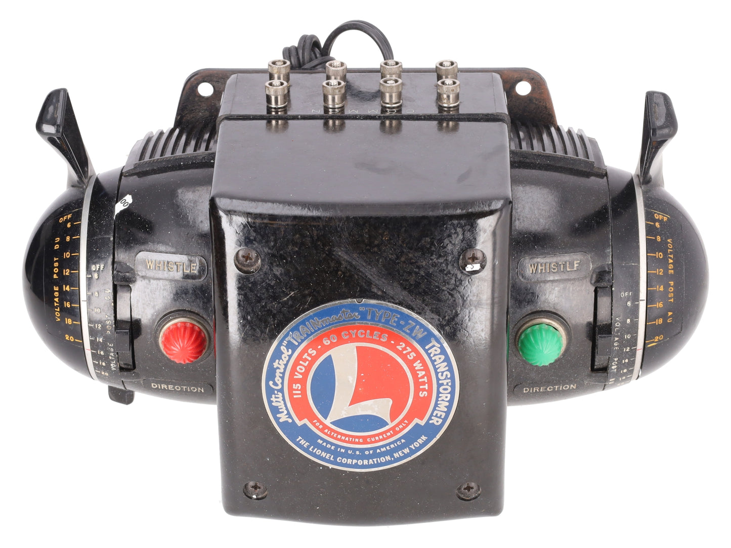 Lionel ZW O Gauge Vintage Trainmaster 275 Watt Transformer with Whistle VG