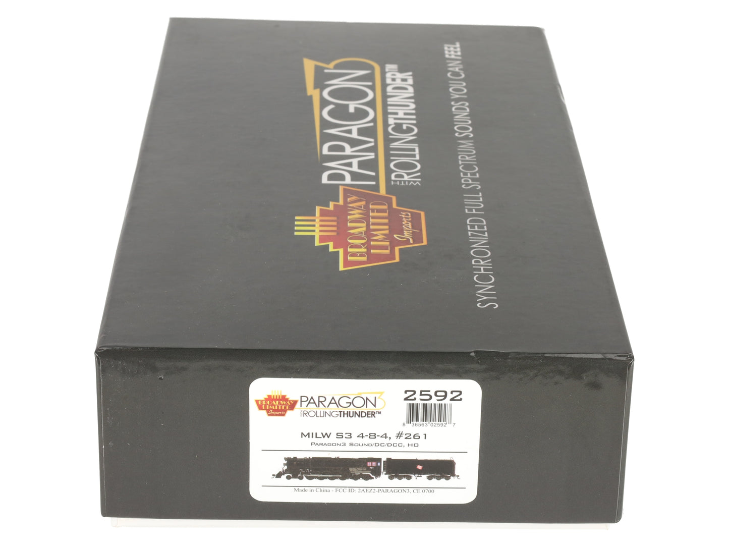 Broadway Limited 2592 HO Milwaukee Road Class S-3 4-8-4 Paragon3™ #261 w/ DC/DCC EX/Box