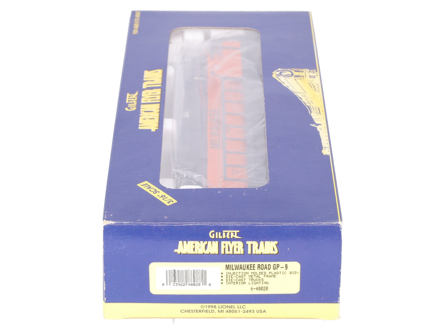American Flyer 6-48020 S Scale Milwaukee Road GP-9 Diesel Locomotive EX/Box