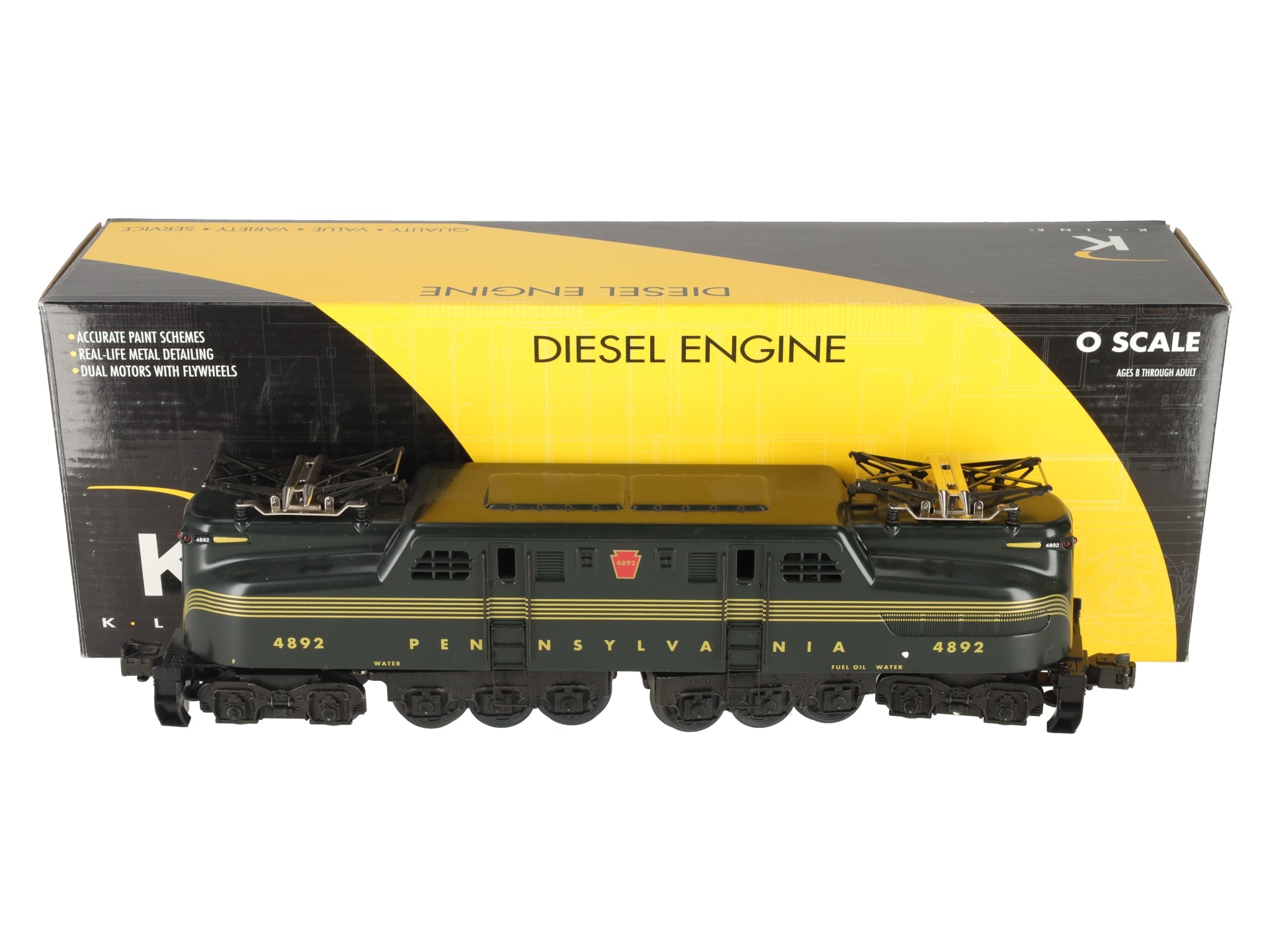 K-Line K2780-4892IC O Gauge Pennsylvania GG-1 Electric Locomotive