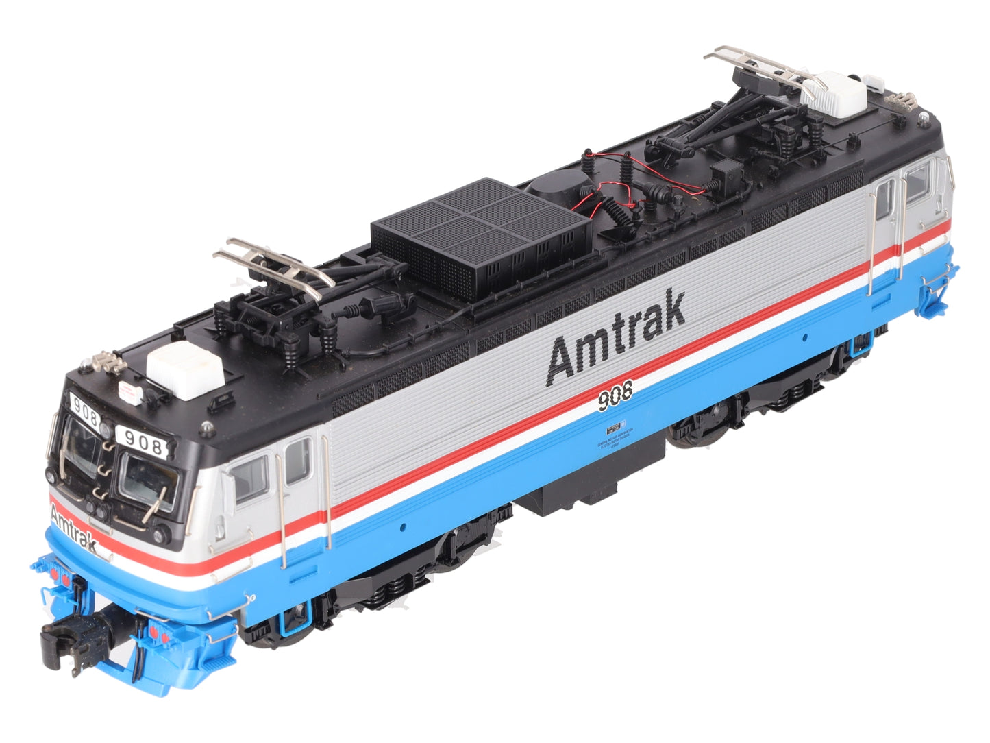 Atlas 6202-1 O Amtrak AEM-7 Electric Locomotive with Horn #908 - 3-Rail EX/Box