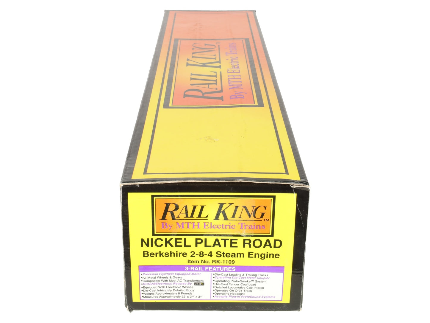 MTH RK-1109 O Nickle Plate Road Berkshire 2-8-4 Steam Engine 3-Rail w/PS1 EX/Box