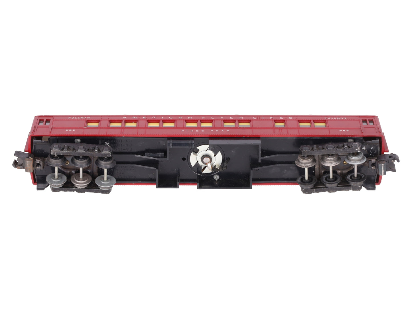American Flyer 952 Vintage S Pikes Peak Red Heavyweight Pullman Car VG