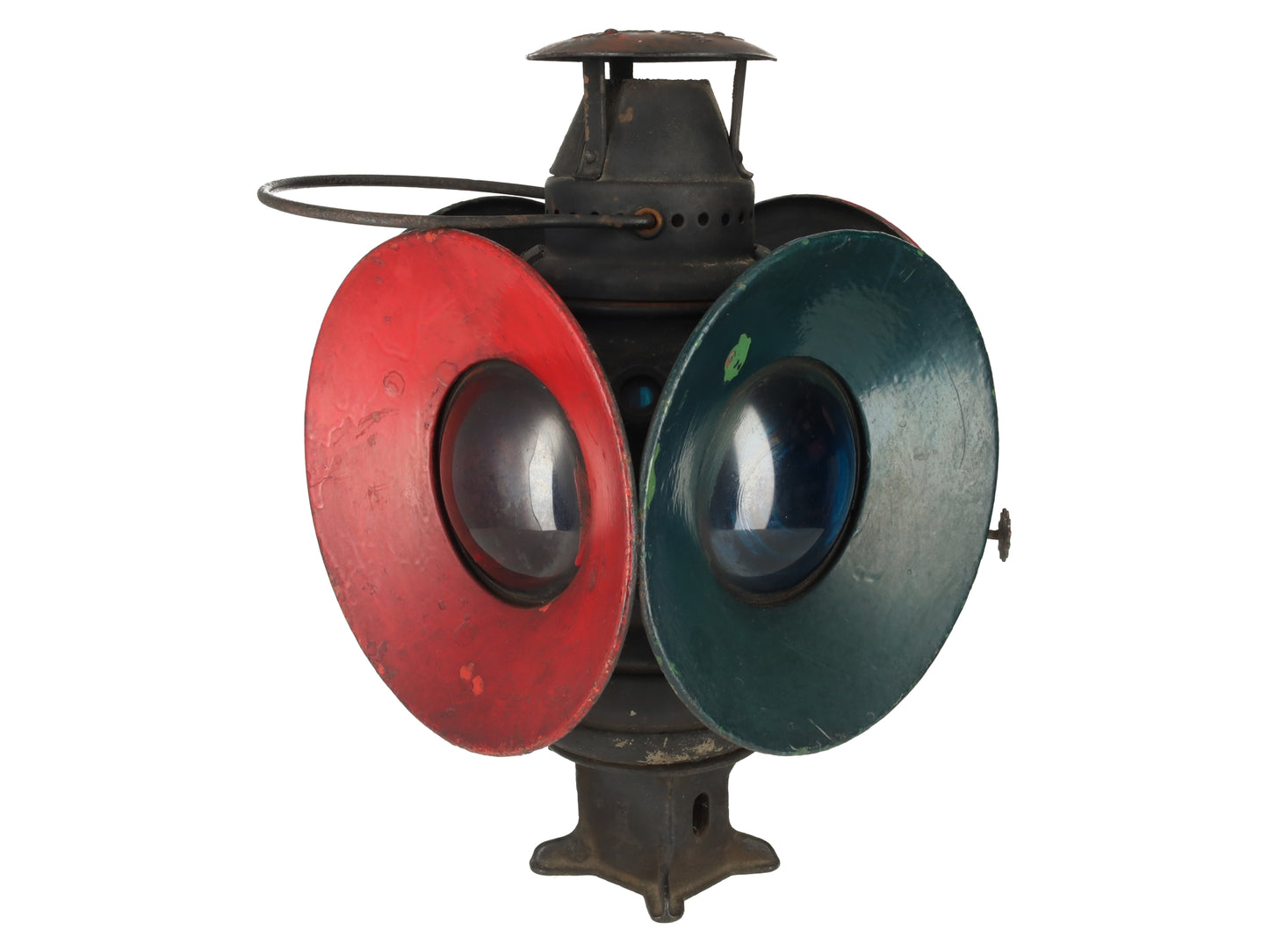 Adlake VINTAGE Non-Sweating Lantern 4-Way Railroad Switch Signal Lamp VG