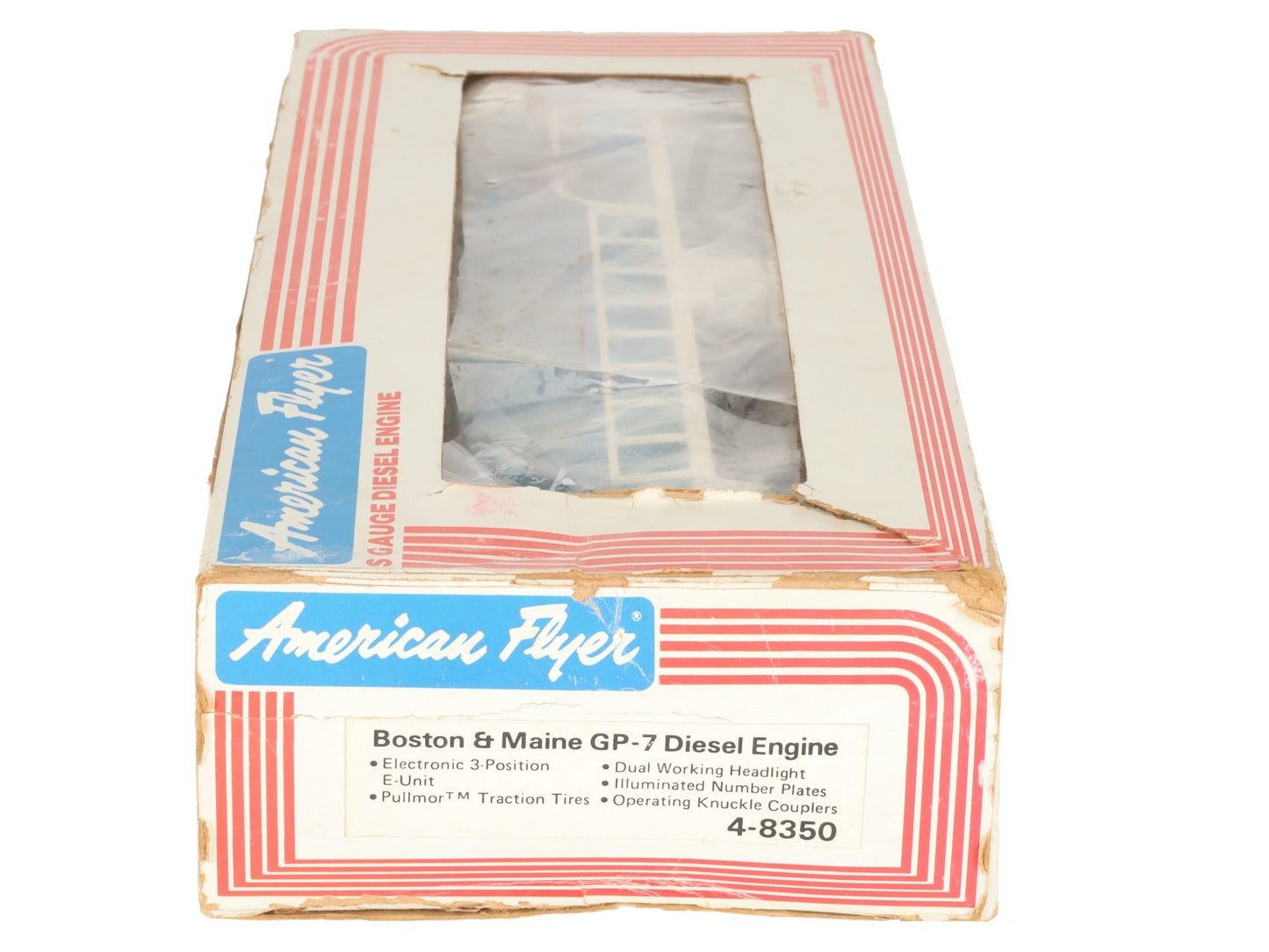 American Flyer 4-8350 S Gauge Boston & Maine GP-7 Diesel Locomotive EX/Box