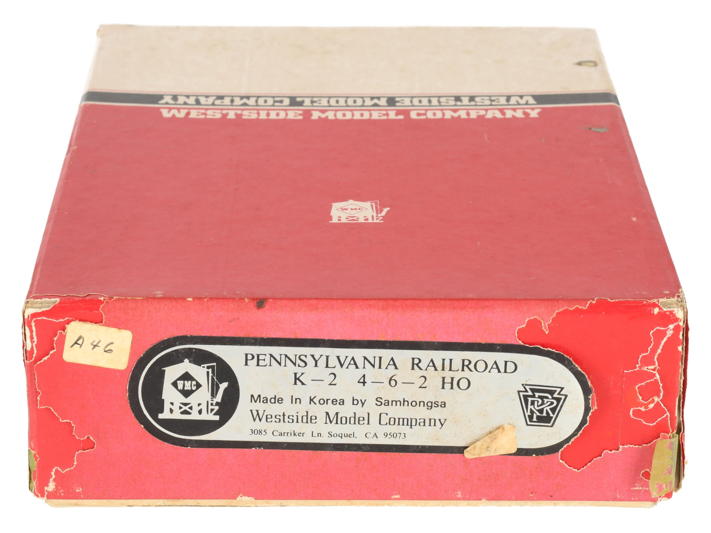 Westside Model Co. K-2 Brass HO Pennsylvania Railroad K-2 4-6-2 Steam Locomotive EX/Box