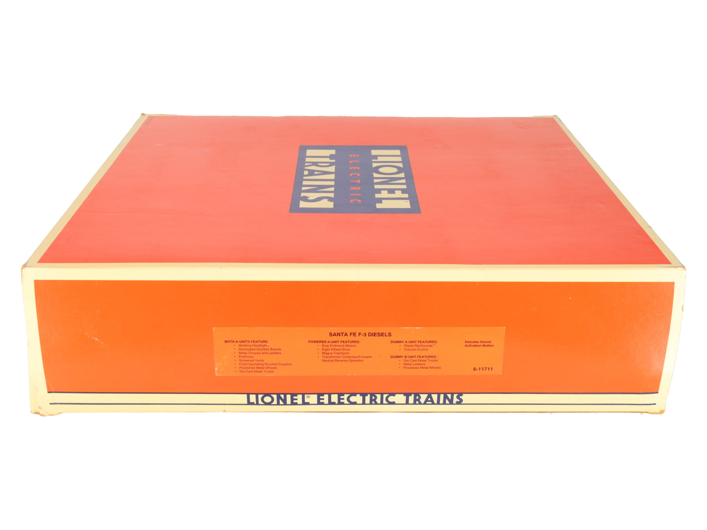 Lionel 6-11711 O Santa Fe F-3 ABA Diesel Locomotive Set #8100/8100/8102 with RS EX/Box