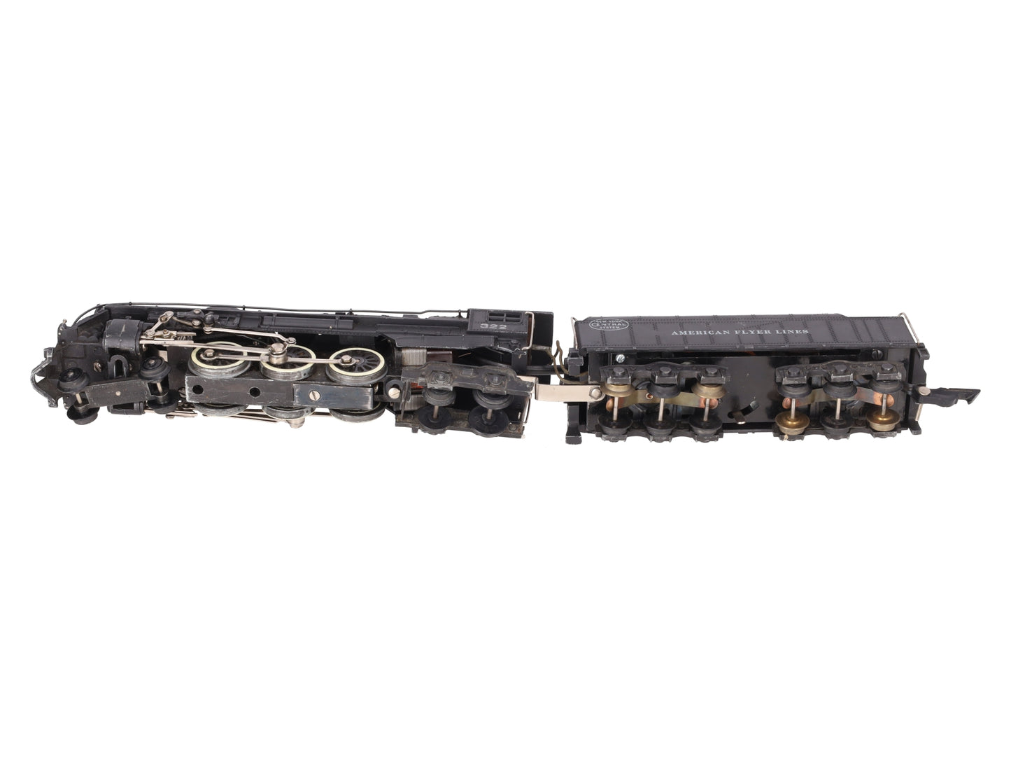 American Flyer 322 Vintage S NYC 4-6-4 Hudson Steam Locomotive & Tender VG