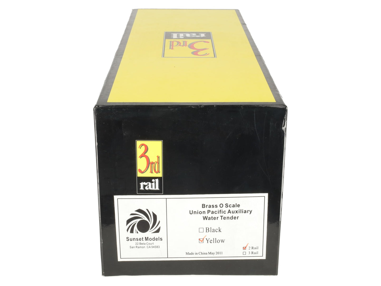 Sunset Models O Scale BRASS Union Pacific Auxiliary Water Tender (2-Rail) LN/Box