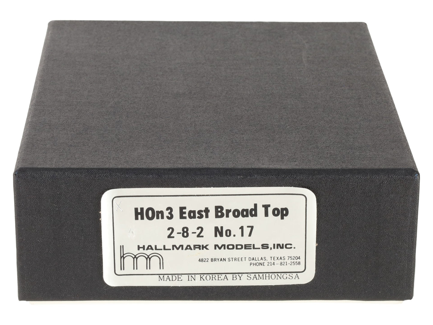 Hallmark Models HOn3 BRASS East Broad Top 2-8-2 Steam Loco & Tender No.17 EX/Box