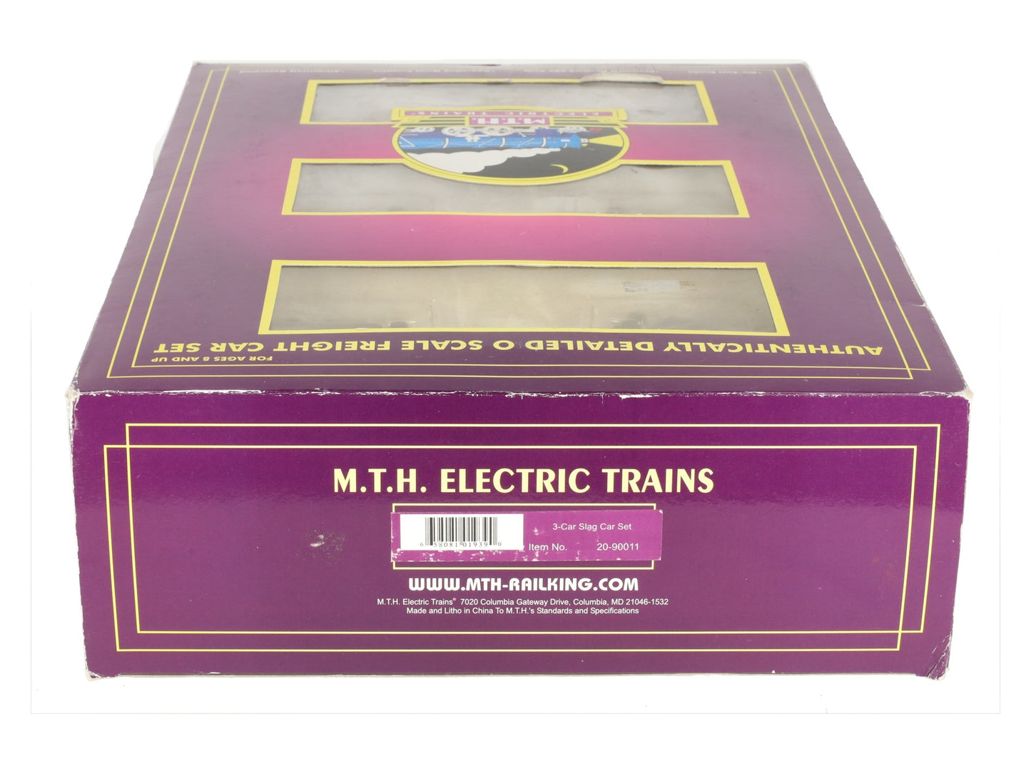 MTH 20-90011 O Gauge Undecorated Premier Slag Car Set EX/Box