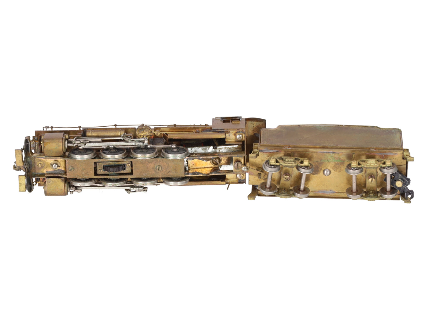 HO BRASS PRR C-1 0-8-0 Steam Locomotive & Tender - Unpainted EX
