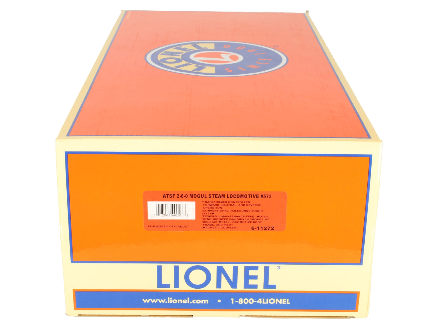 Lionel 6-11272 O Gauge AT&SF 2-6-0 Mogul Steam Locomotive #573 EX/Box