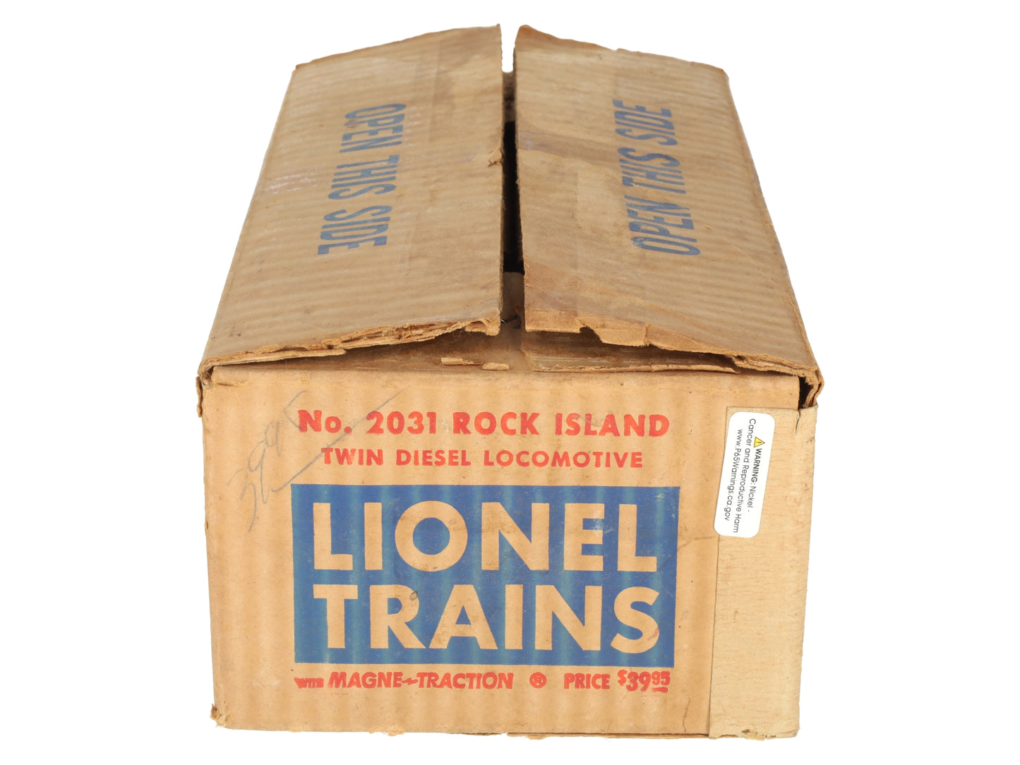 Lionel 2031 Vintage O Rock Island Alco AA Diesel Locomotive Set VG/Box