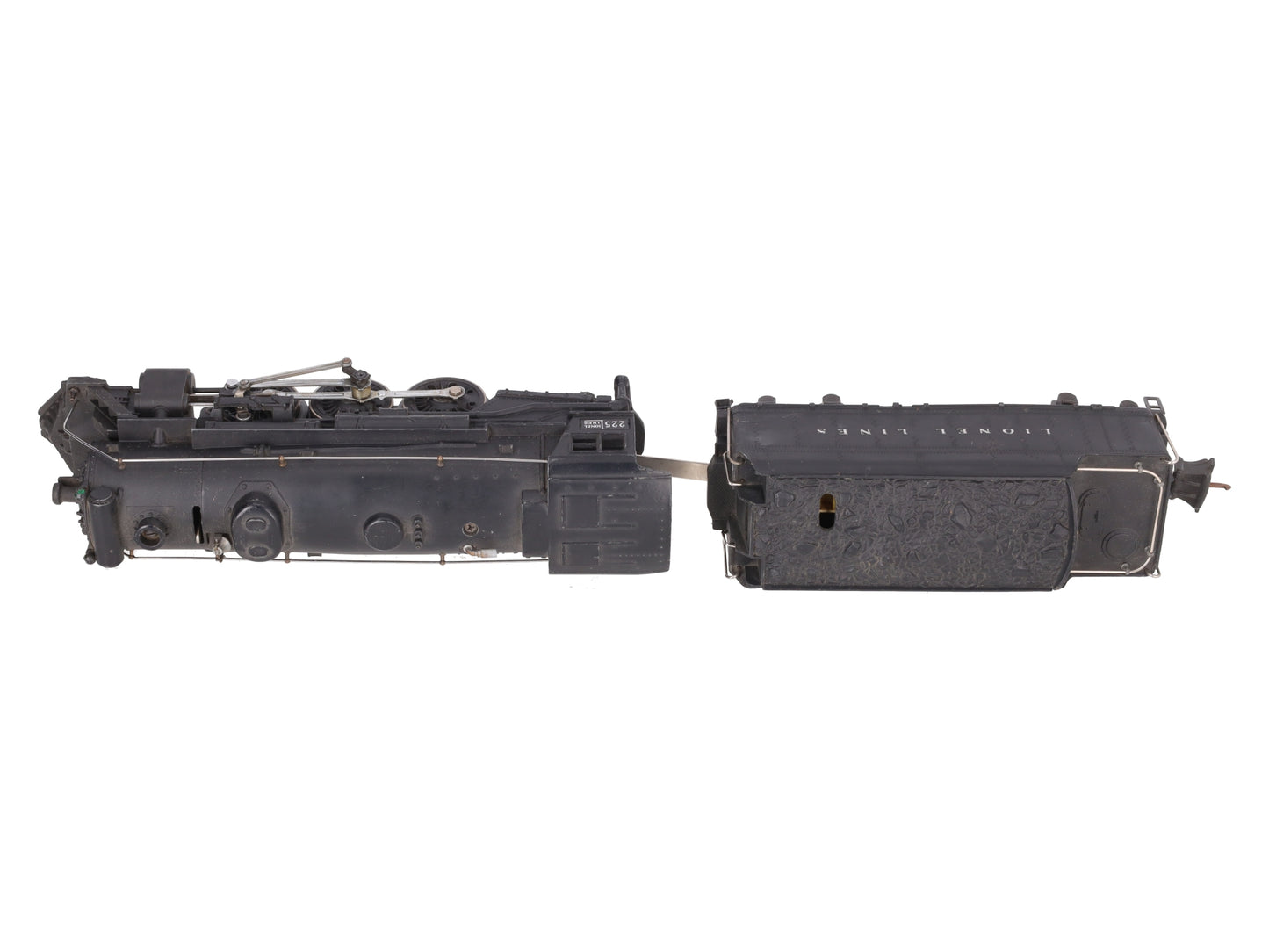 Lionel 225 Vintage O 2-6-2 Lionel Lines Steam Locomotive w/2235W Tender VG