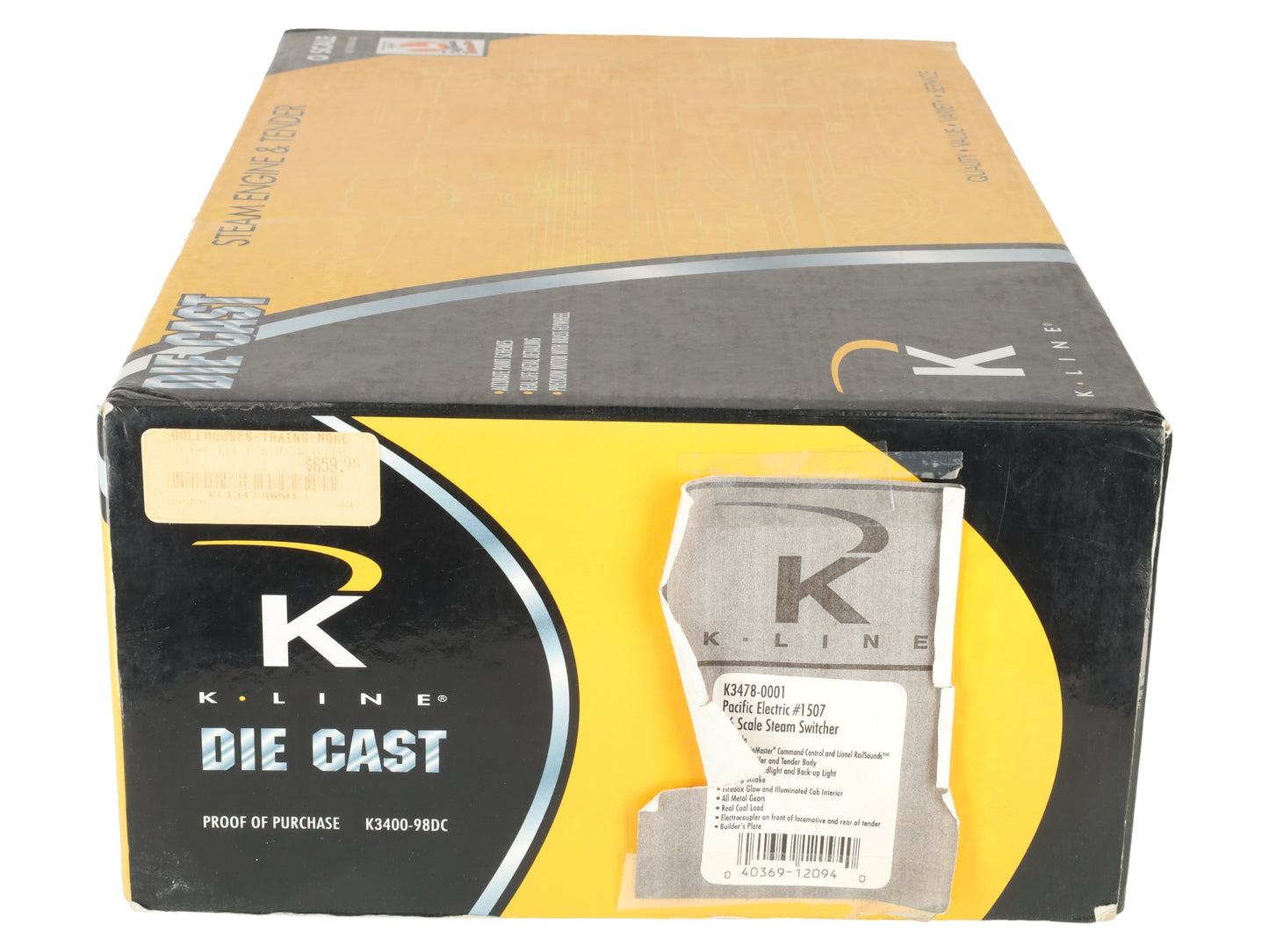 K-Line K3478-0001 Pacific Electric B6 Scale Switcher #1507 EX/Box