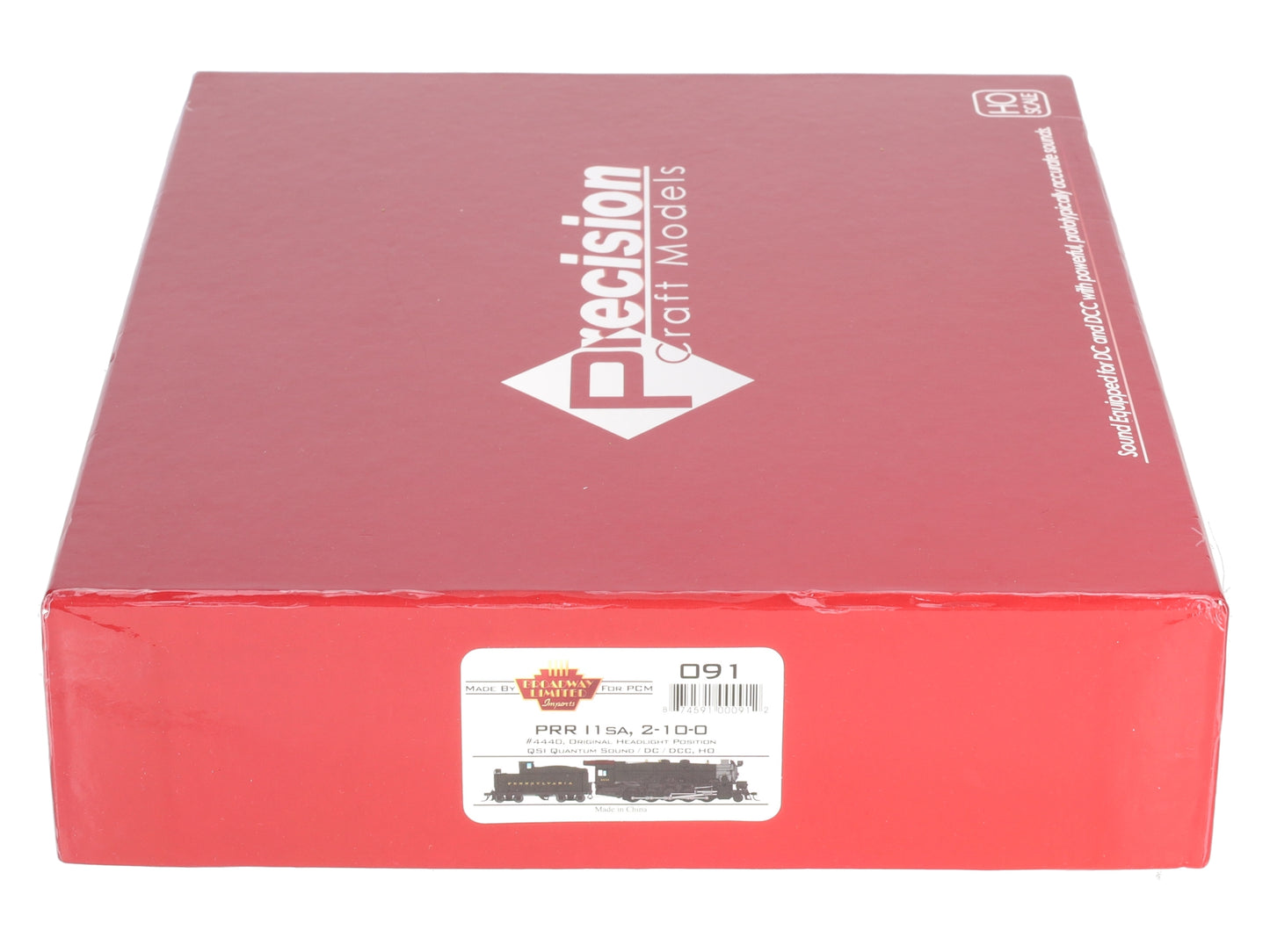 Precision Craft Models 091 HO PRR I1sa 2-10-0 Steam Engine #4440 w/DCC/Sound/Box