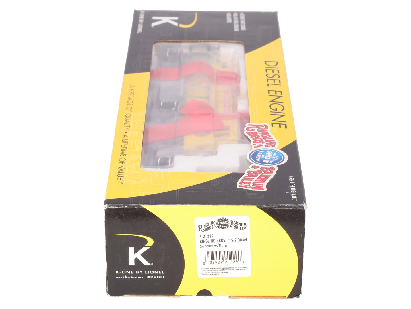 K-Line 6-21229 O Ringling Bros S-2 Diesel Switcher w/Horn #55 LN/Box