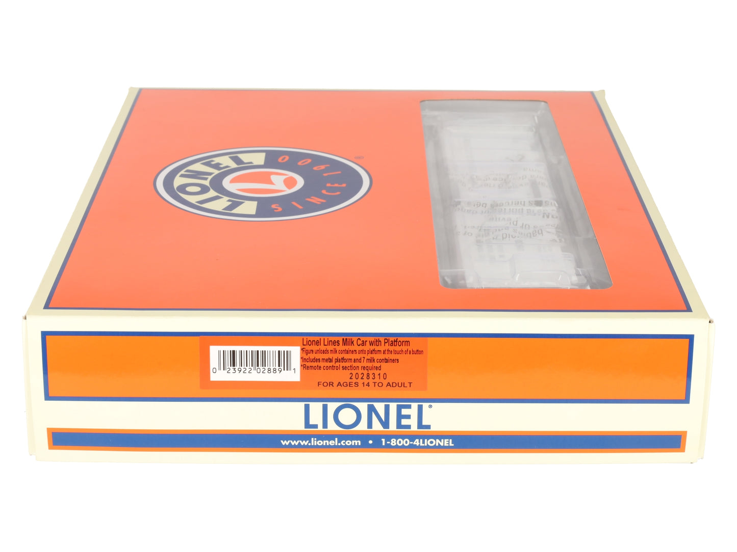 Lionel 2028310 O Lionel Lines Operating Milk Car with Platform #1900 - 3-Rail LN/Box