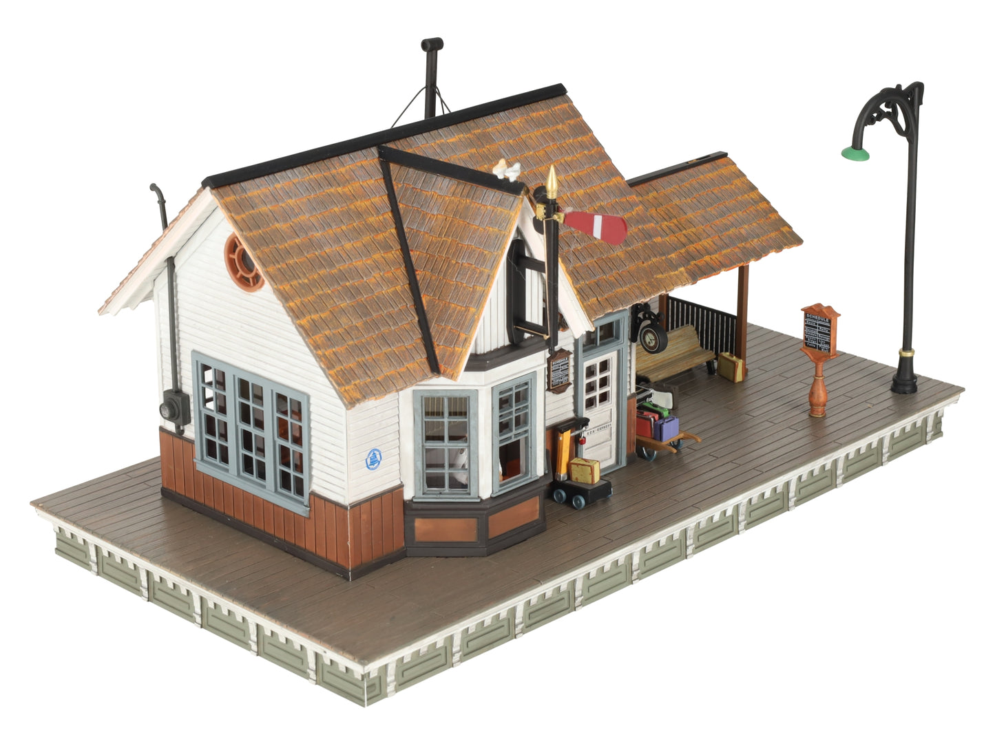 Woodland Scenics BR5852 O Built-&-Ready Linn Creek Depot Building EX/Box