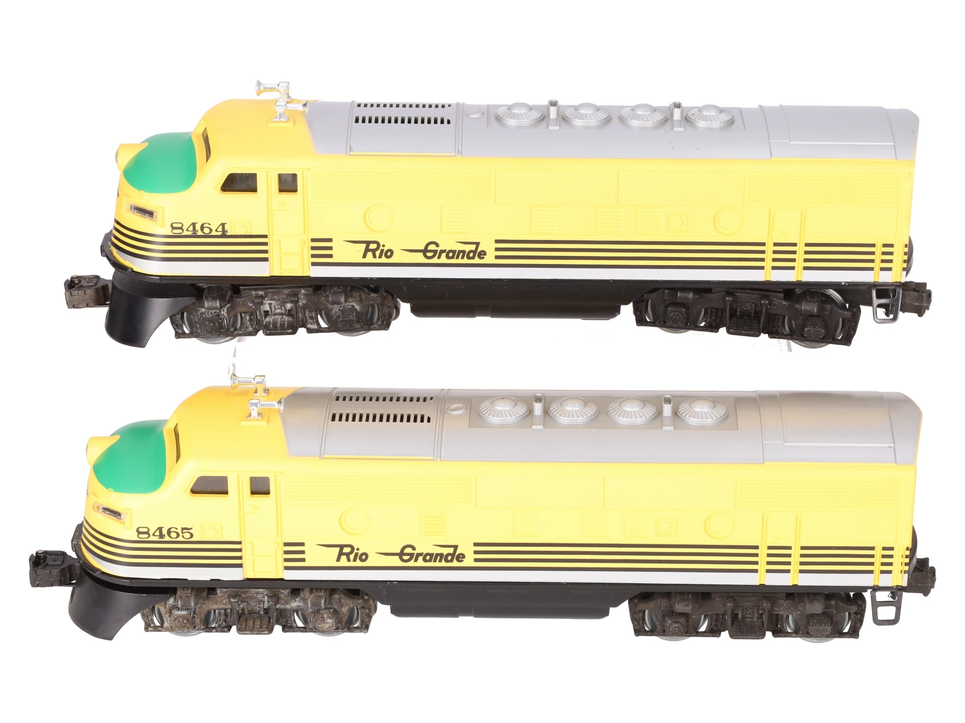 Lionel 6-8464 & 6-8465 O Gauge Rio Grande F3 AA Powered Diesel