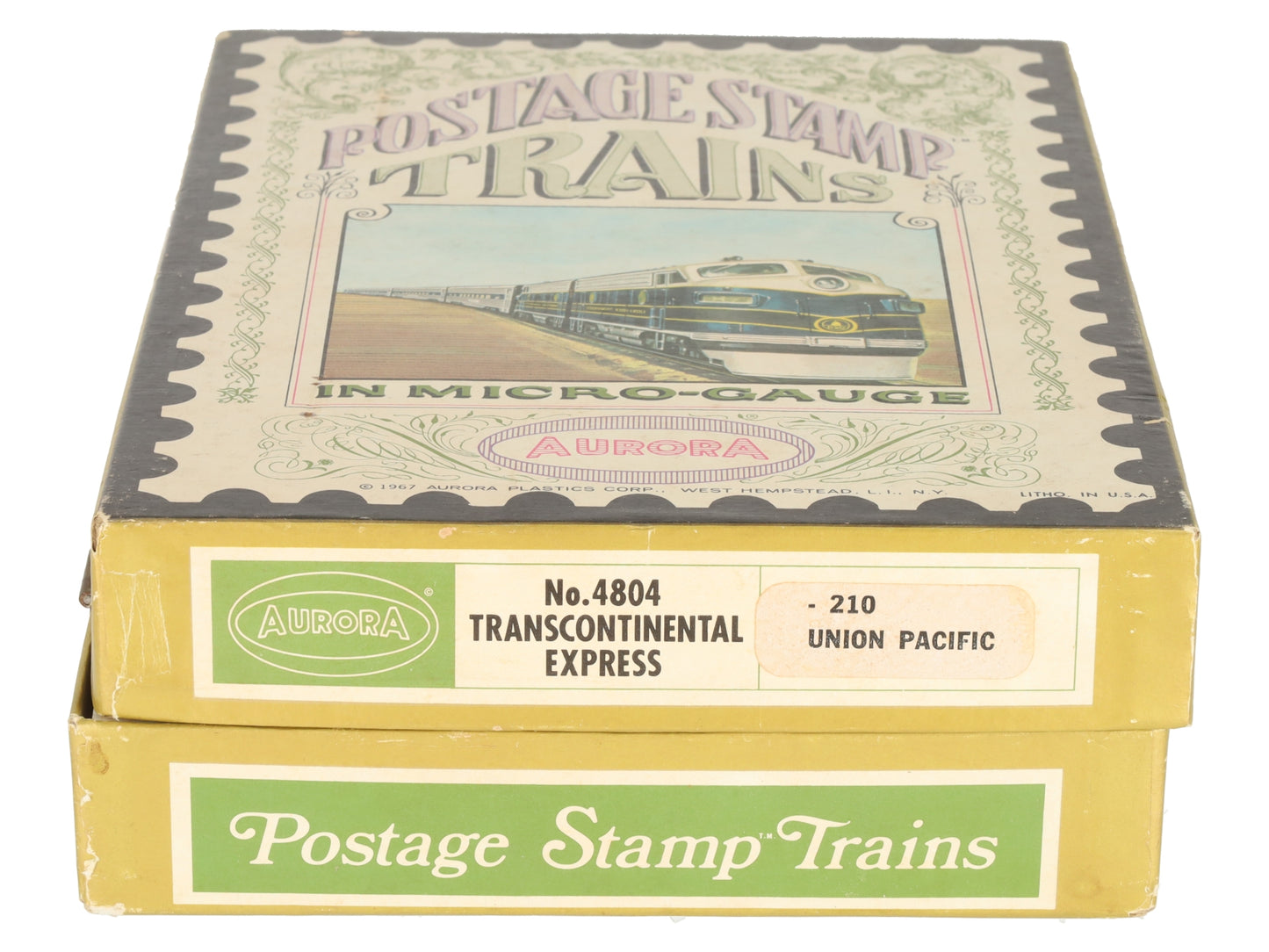 Aurora 4804 N Scale Transcontinental Express Union Pacific Set (Set of 5) VG/Box