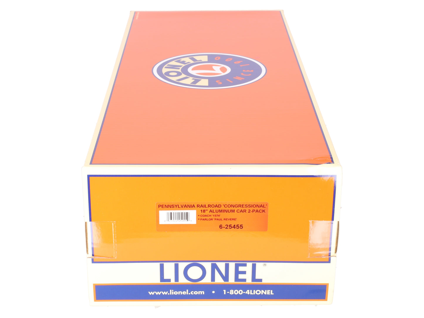 Lionel 6-25455 O Gauge Pennsylvania Congressional 18" Aluminum Passenger Car Set EX/Box