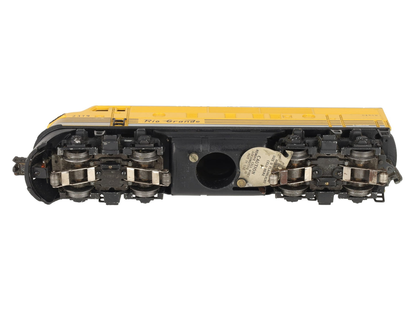 Lionel 2379 Vintage O Rio Grande F3 Powered Diesel Locomotive VG