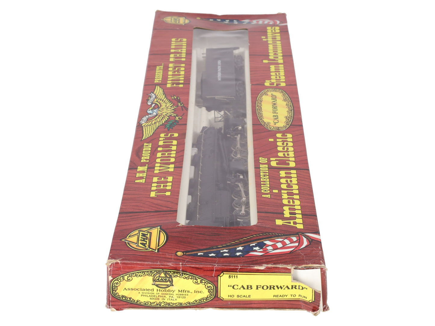 AHM 5111 HO Scale SP 4-8-8-2 Cab Forward Steam Loco & Tender #4272 EX/Box