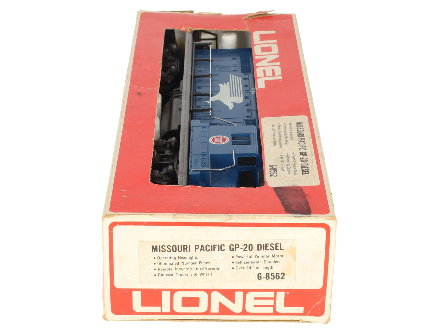 Lionel 6-8562 O Gauge Missouri Pacific GP-20 Diesel Locomotive #8562 EX/Box