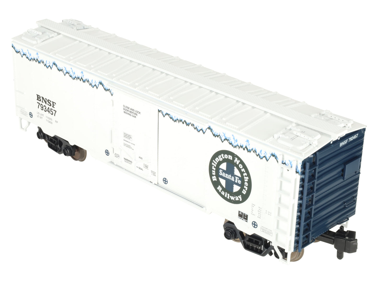 MTH 70-78043 G Scale BNSF Rail King 40' Metal Wheels Reefer #793457