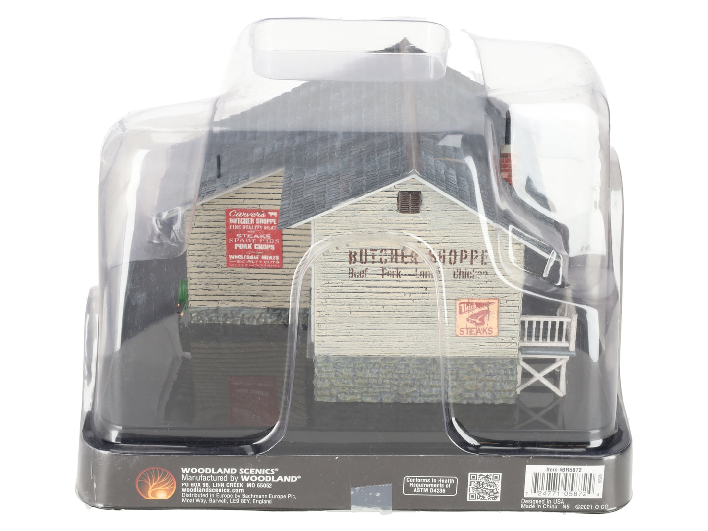 Woodland Scenics BR5872 O Assembled Built-N-Ready Butcher Shop Building LN/Box