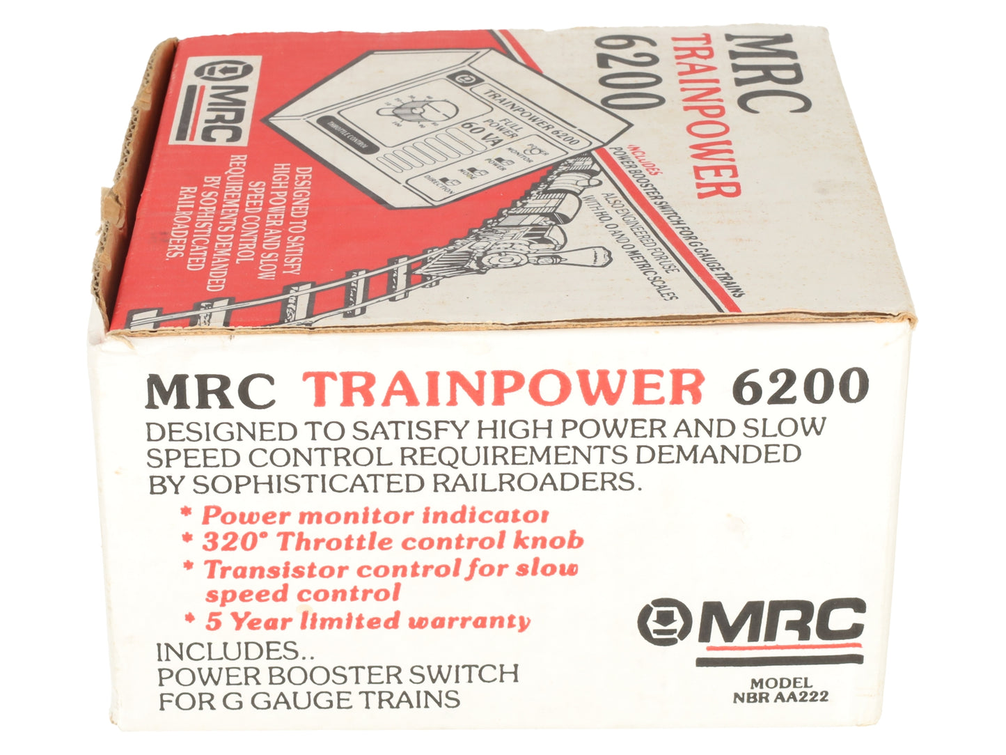 MRC 6200 HO Scale Trainpower Power Pack EX/Box