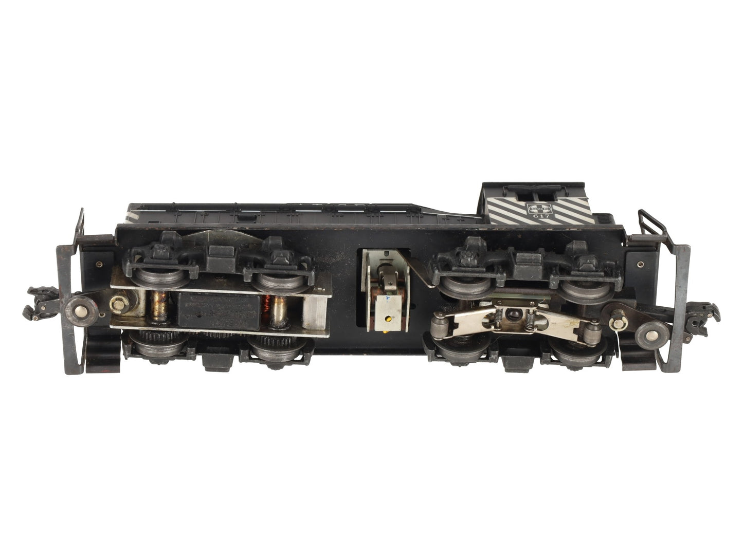 Lionel 617 Vintage O Santa Fe ATSF Diesel Switcher with Zebra Stripes - RARE VG