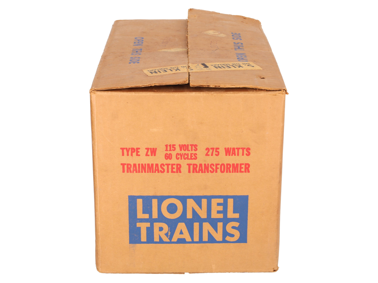 Lionel ZW Vintage O Gauge Trainmaster 275 Watt Transformer with Whistle VG/Box