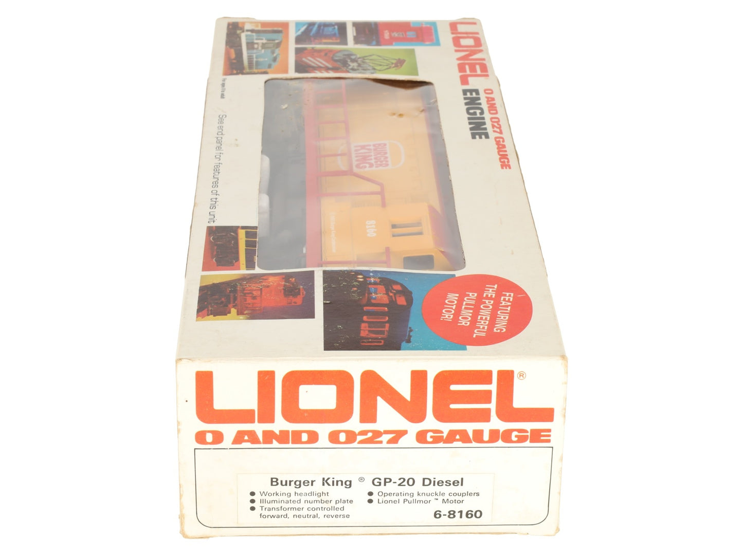 Lionel 6-8160 O Gauge Burger King GP-20 Diesel Locomotive #8160 EX/Box