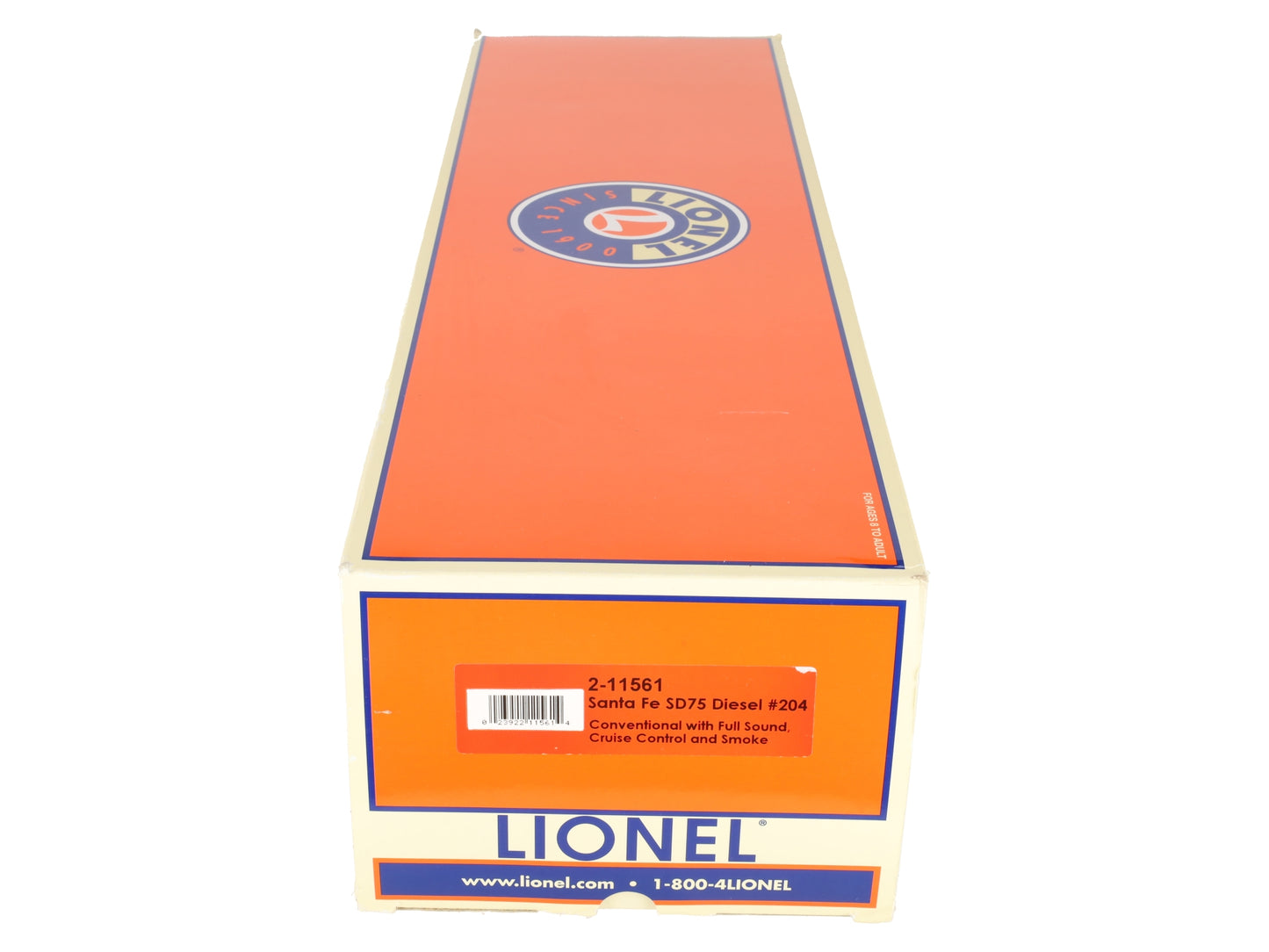 Lionel 6-11561 O Santa Fe SD75 Diesel Locomotive # 204 EX/Box