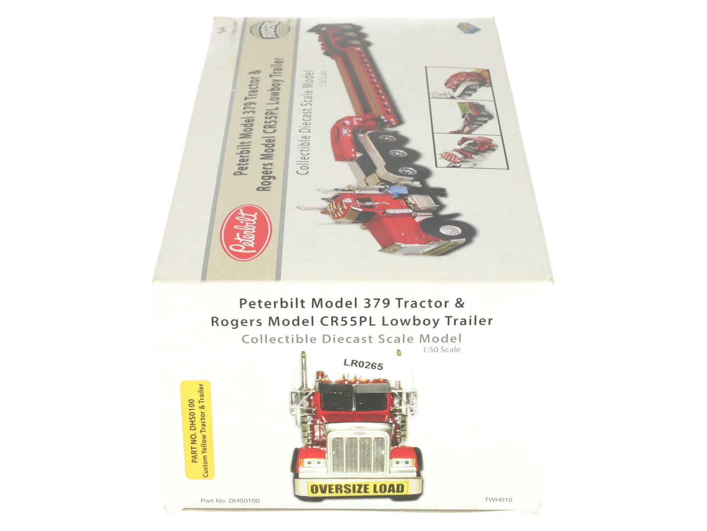 TWH Collectibles DHS0100 1:50 Diecast 379 Tractor w/ Rogers CR55PL LB Trailer NIB